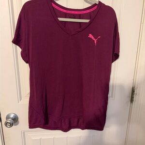Puma Women's Short Sleeve Tee - Deep Purple